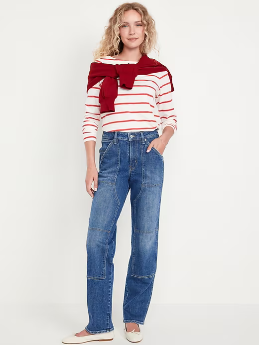 Extra High-Waisted Sky-Hi Wide-Leg Jeans