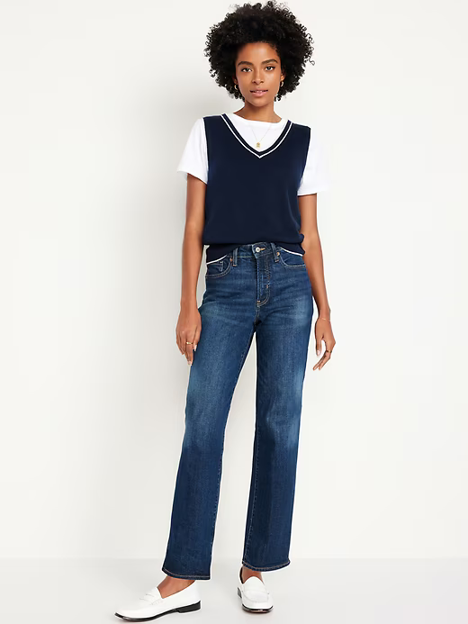 Low-Waisted Loose Jeans